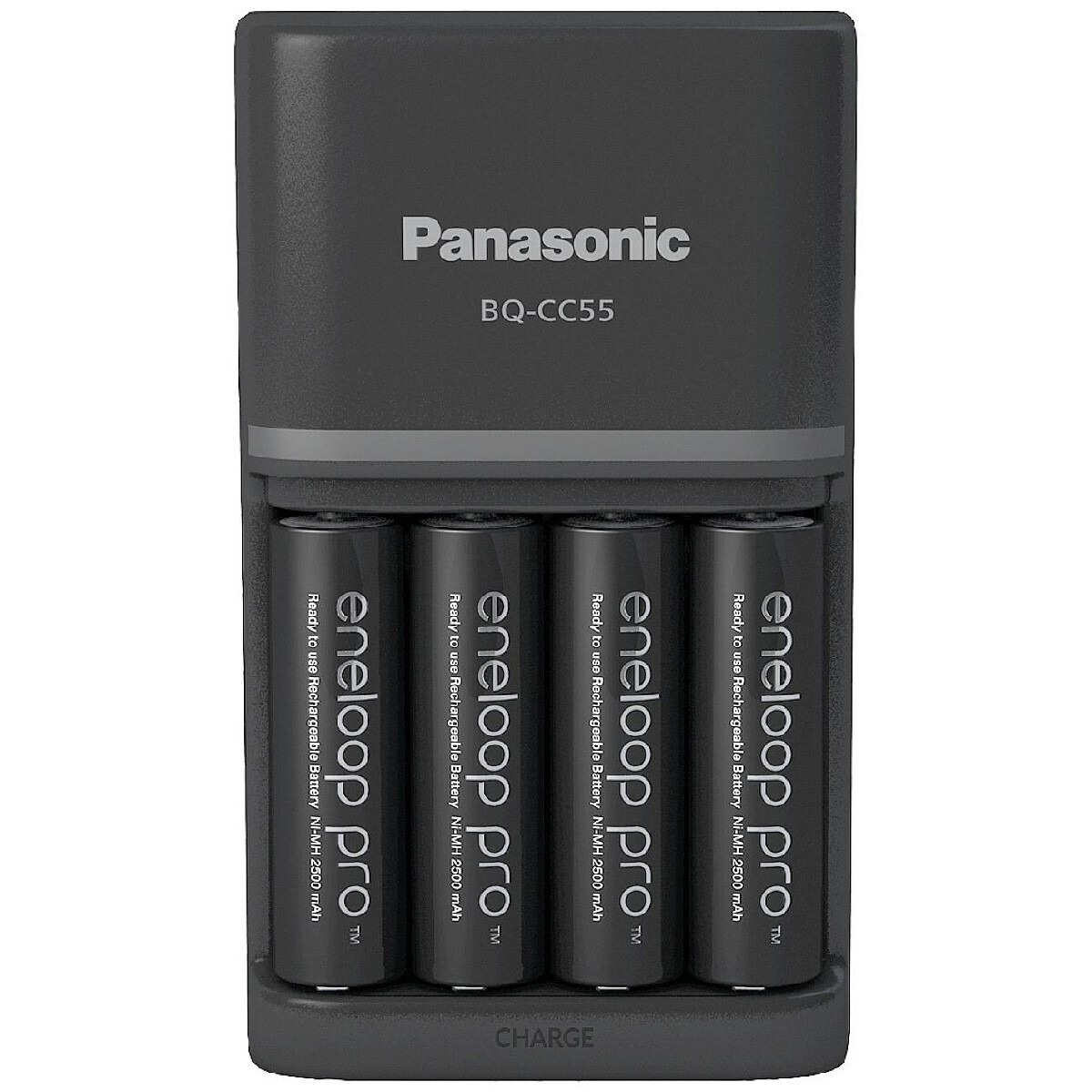 Panasonic Eneloop Pro Smart & Quick BQ-CC55 Φορτιστής 4 Μπαταριών Ni-MH Μεγέθους AA/AAA Σετ με 4x AA 2500mAh - Image 2