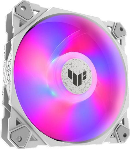 Asus TF120 Case Fan με ARGB Φωτισμό και Σύνδεση 4-Pin PWM Λευκό - Image 2