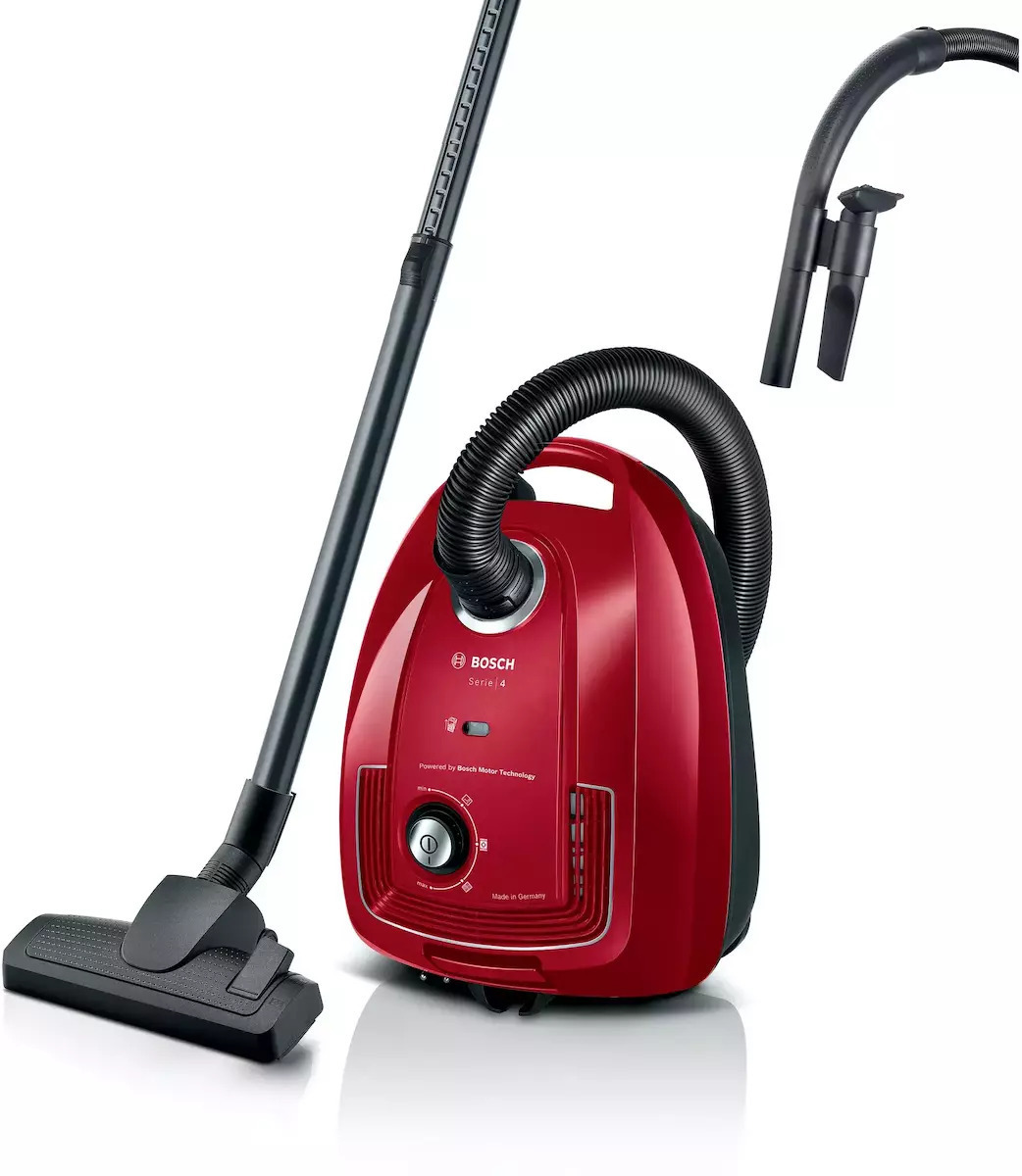 Bosch 600W με Σακούλα Κόκκινη BGB38RD2