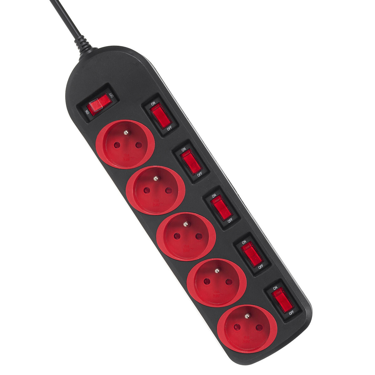 Maclean Energy Πολύπριζο 5 Θέσεων με USB-A, Διακόπτη και Καλώδιο 1.5m - Image 4