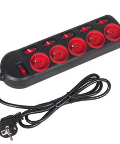 Alternative view of Maclean Energy Πολύπριζο 5 Θέσεων με USB-A, Διακόπτη και Καλώδιο 1.5m