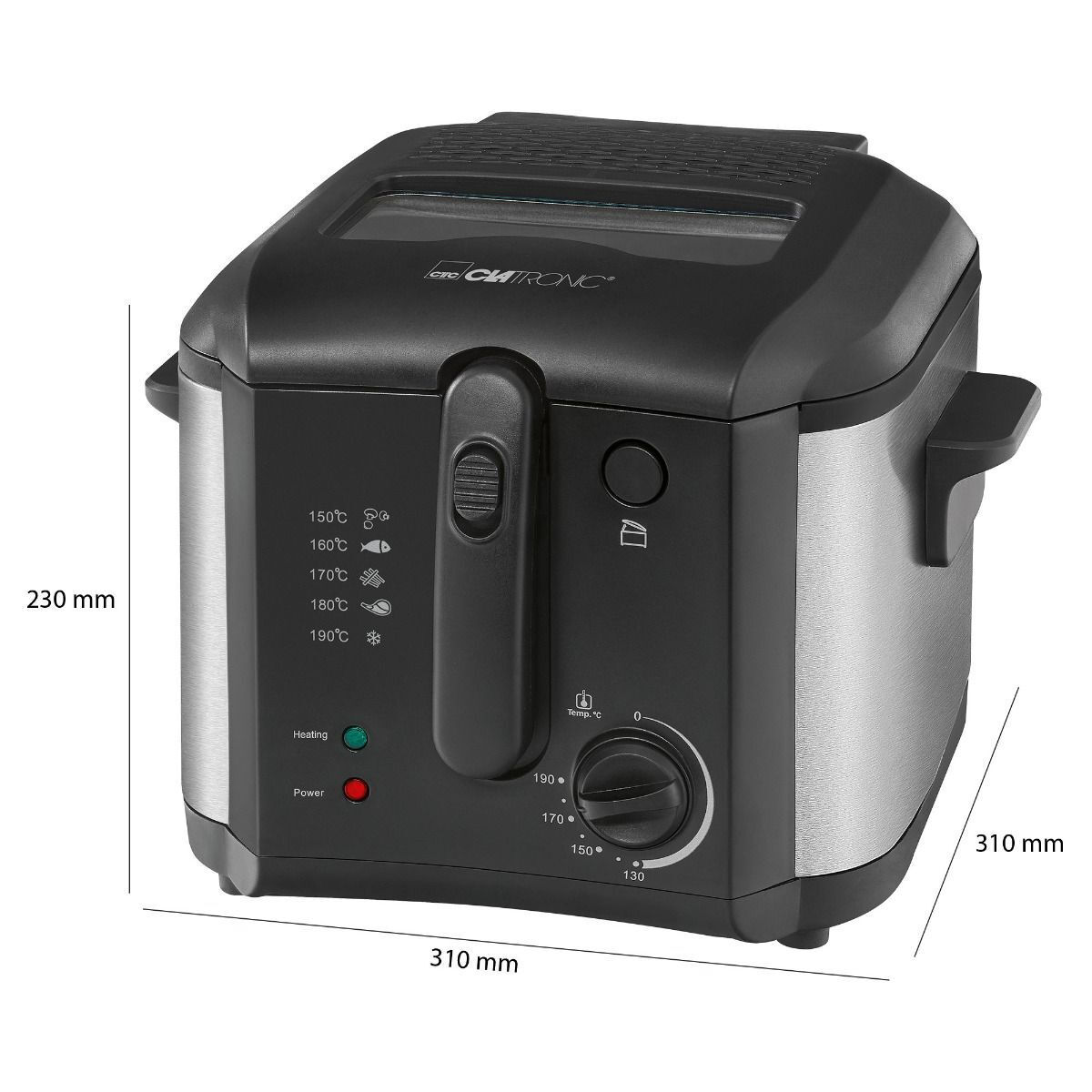 Clatronic FR 3649 Φριτέζα 2.5lt Μαύρη - Image 3