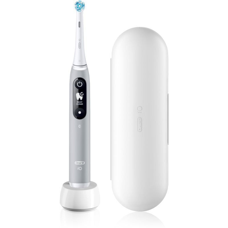 Oral-B iO Series 6 Ηλεκτρική Οδοντόβουρτσα με Αισθητήρα Πίεσης και Θήκη Ταξιδίου Grey Opal