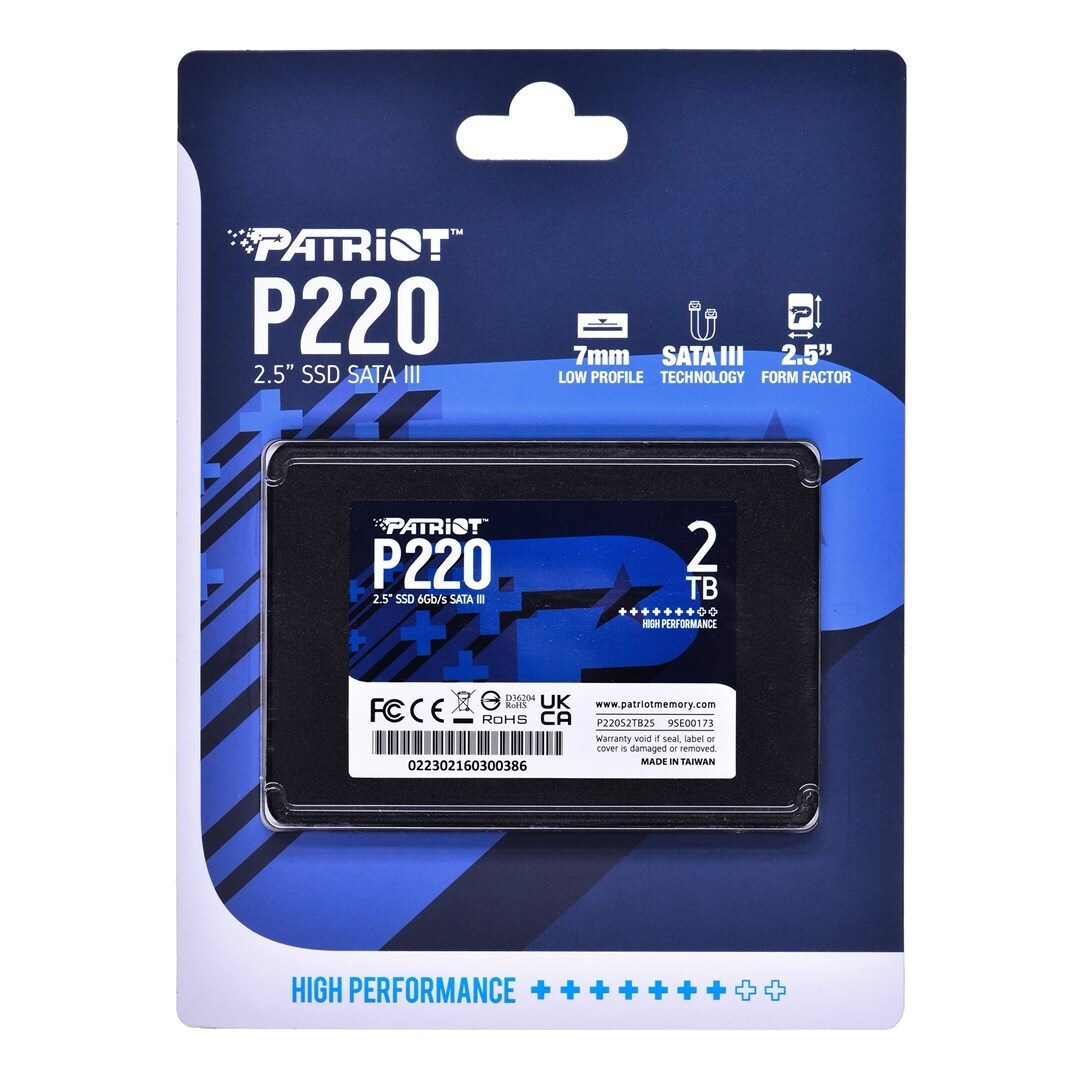 Patriot P220 SSD 2TB 2.5'' SATA III P220S2TB25