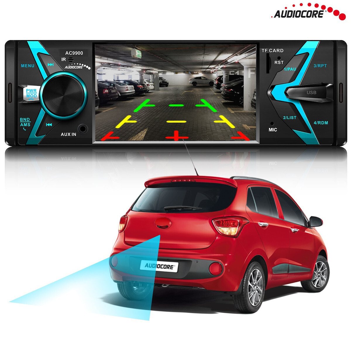 Audiocore Ηχοσύστημα Αυτοκινήτου 1DIN (Bluetooth/USB) AC9900 - Image 7