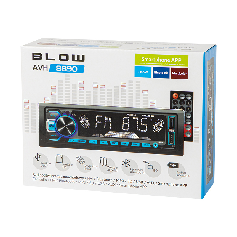 Blow Ηχοσύστημα Αυτοκινήτου 1DIN (Bluetooth/USB) 78-281# - Image 12
