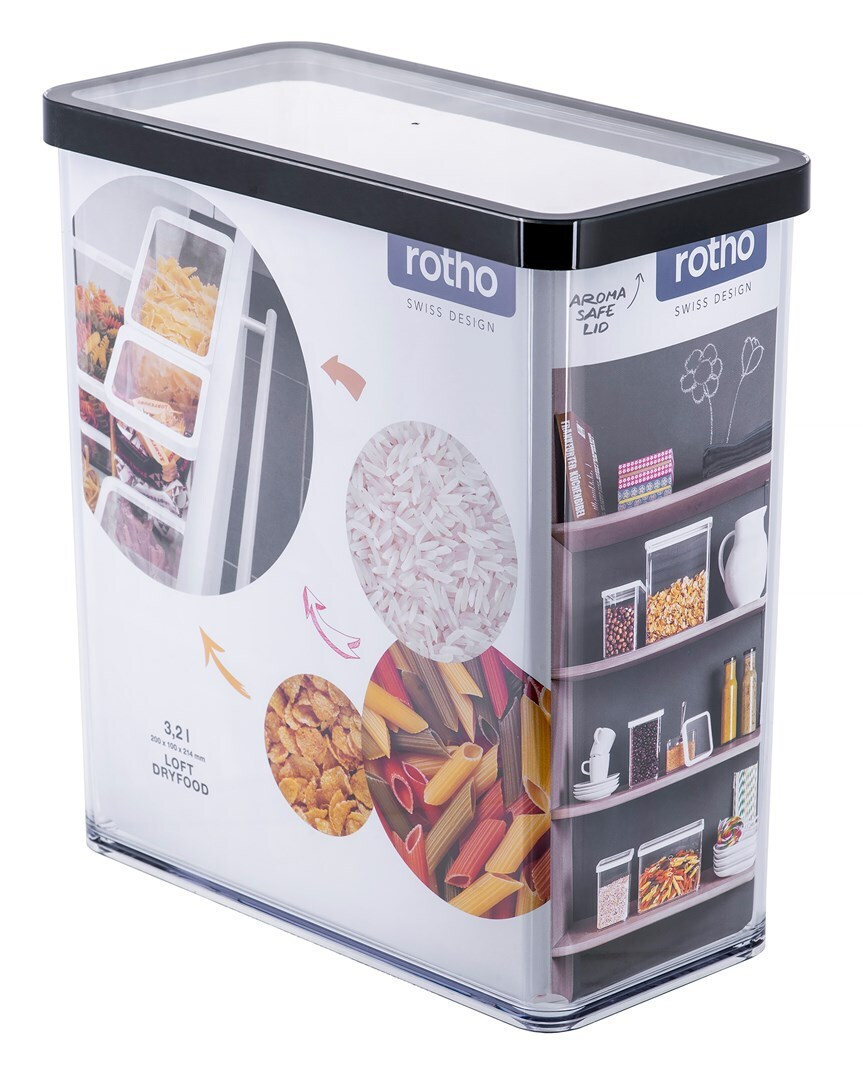 Rotho Babydesign Κουτί Γενικής Χρήσης με Καπάκι Γυάλινο 3200ml - Image 3