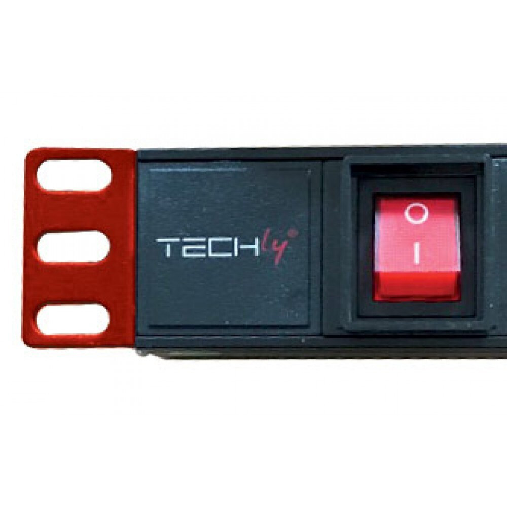 Techly I-CASE Πολύπριζο Rack 8xAC 1U STRIP-81UD - Image 5