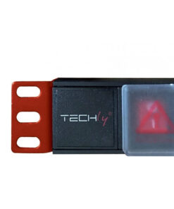 Alternative view of Techly I-CASE Πολύπριζο Rack 8xAC 1U STRIP-81UD