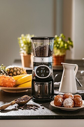 Adler Ηλεκτρικός Μύλος Καφέ 300W με Χωρητικότητα 300gr και 31 Επίπεδα Άλεσης Μαύρος - Image 3