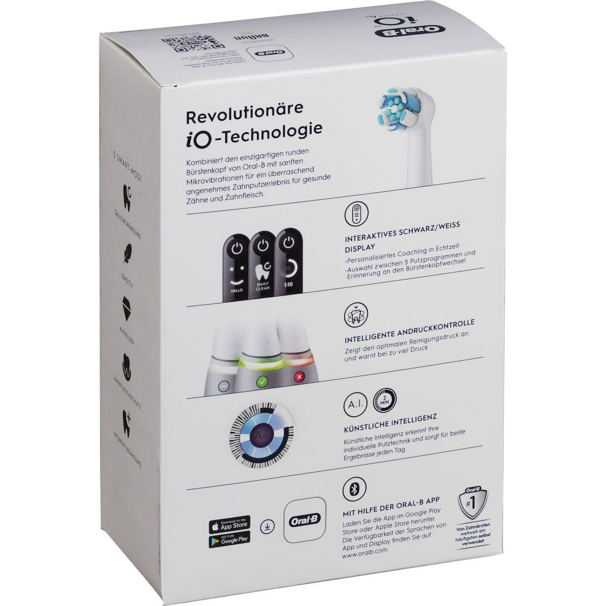 Oral-B iO Series 6 Ηλεκτρική Οδοντόβουρτσα με Αισθητήρα Πίεσης και Θήκη Ταξιδίου Grey Opal - Image 4