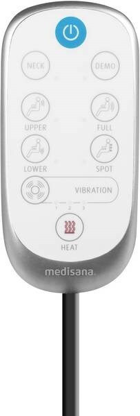 Medisana Overlay Κάθισμα Μασάζ Shiatsu για το Σώμα με Δόνηση Γκρι 88990 - Image 4