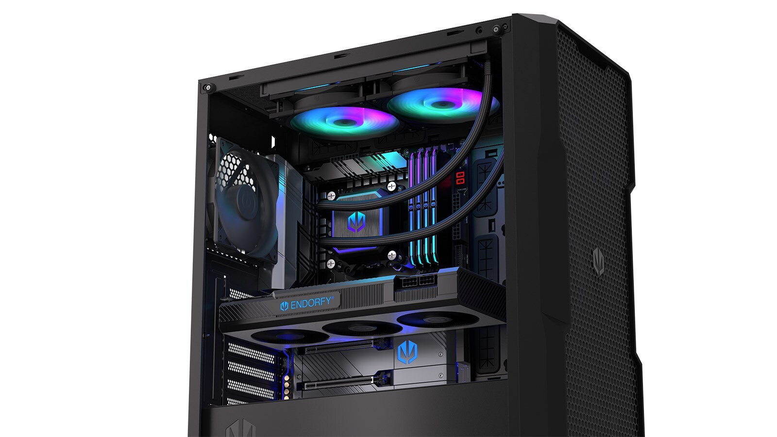 Endorfy Navis F240 Υδρόψυξη Επεξεργαστή Διπλού Ανεμιστήρα 120mm για Socket AM4/AM5/1700/1200/115x με ARGB Φωτισμό - Image 8