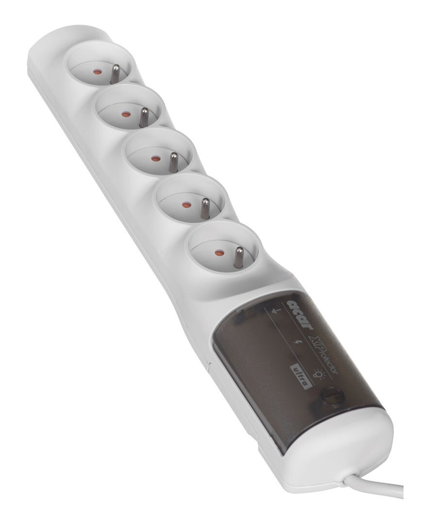 Acar XP Ultra Πολύπριζο 5 Θέσεων με USB-A και Καλώδιο 1.5m Γκρι - Image 3