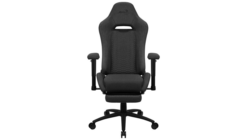 Aerocool Royal AeroWeave Υφασμάτινη Καρέκλα Gaming με Ρυθμιζόμενα Μπράτσα και Υποπόδιο Ash Black - Image 5
