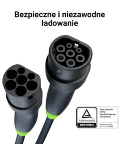 Alternative view of Green Cell Καλώδιο Φόρτισης 5m Type 2 - Type 2 EVKABGC01