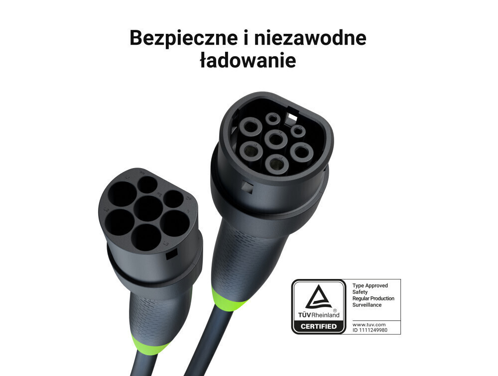Green Cell Καλώδιο Φόρτισης 5m Type 2 - Type 2 EVKABGC01 - Image 2