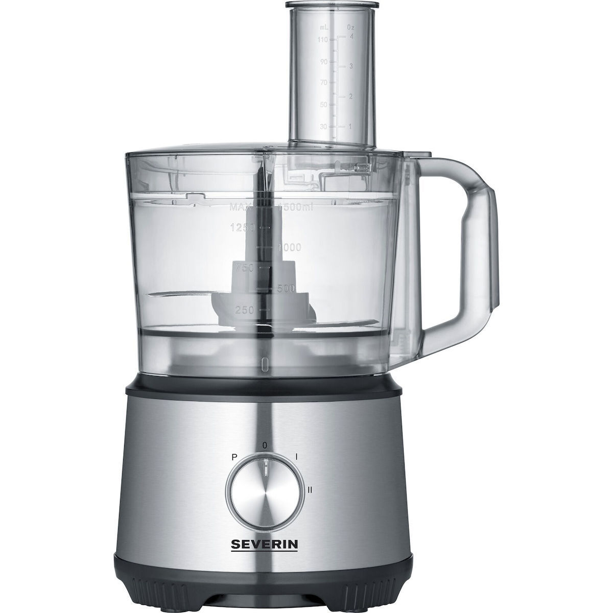 Severin KM 3892 Πολυμίξερ 1200W με Κάδο 1.5lt και Κανάτα Μπλέντερ Ασημί - Image 4
