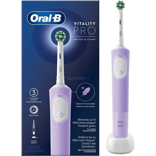Oral-B Vitality Pro Protect X Clean Ηλεκτρική Οδοντόβουρτσα με Χρονομετρητή Lilac Violet - Image 4