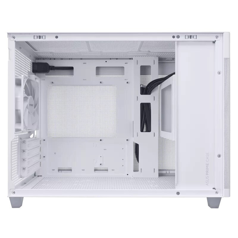 Asus Prime AP201 TG Gaming Micro Tower Κουτί Υπολογιστή με Πλαϊνό Παράθυρο White - Image 4