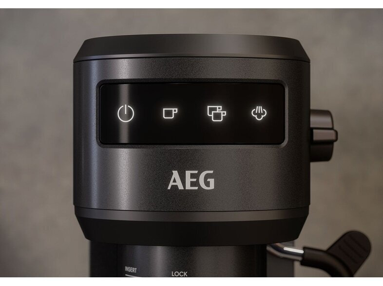 AEG Ημιαυτόματη για Αλεσμένο Καφέ Μαύρη EC6-1-6BST - Image 5