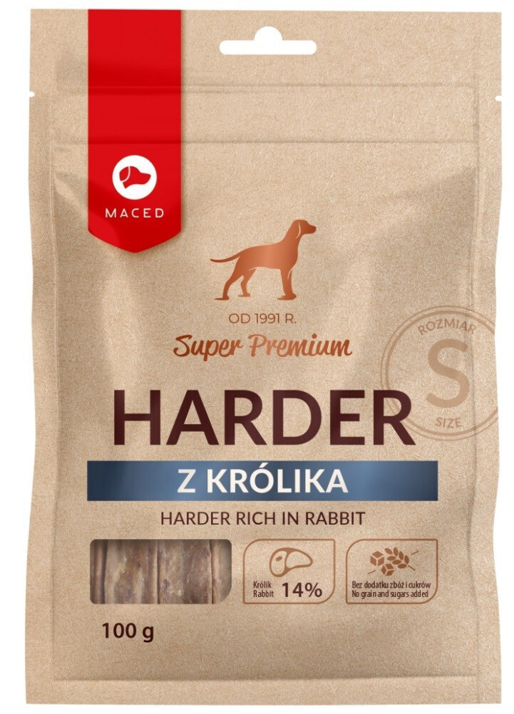 Maced Harder Λιχουδιά Σκύλου Μικρόσωμων Φυλών χωρίς Γλουτένη με Κουνέλι 100gr