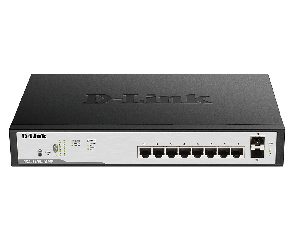 D-Link DGS-1100-10MPV2 v2 Managed L2 PoE+ - Image 3