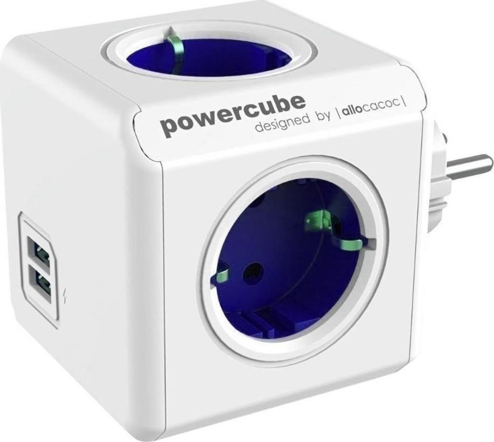 Allocacoc PowerCube 4 Θέσεων με 2 USB-A 2202BL/FROUPC - Image 2