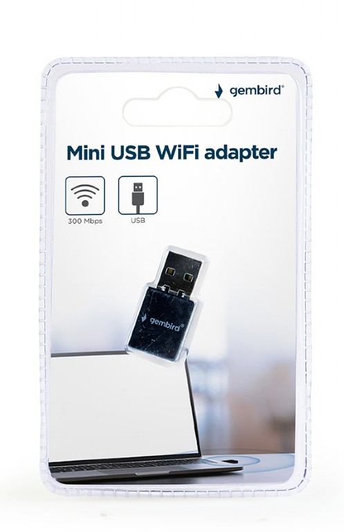Gembird WNP-UA300-01 Ασύρματος USB Αντάπτορας Δικτύου 300Mbps - Image 2