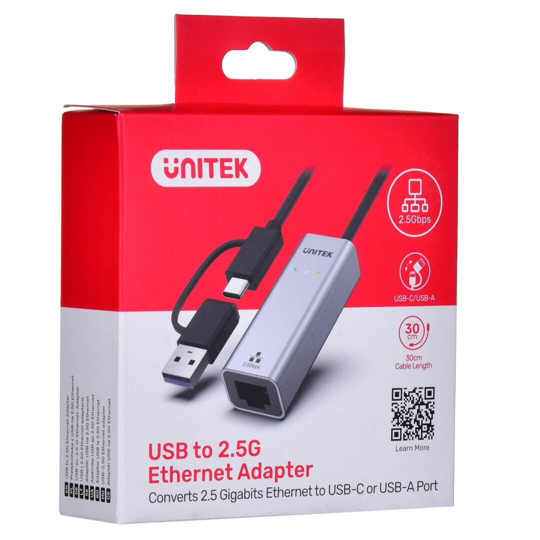 Unitek U1313C USB-C Αντάπτορας Δικτύου για Ενσύρματη σύνδεση Ethernet - Image 10