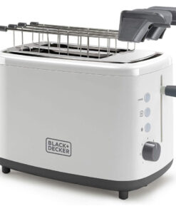 Black & Decker BXTOA820E Φρυγανιέρα 2 Θέσεων 820W Λευκή