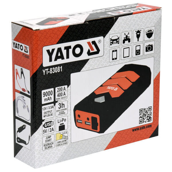 Yato Φορητός Εκκινητής Μπαταρίας 9000mAh 12V - Image 9