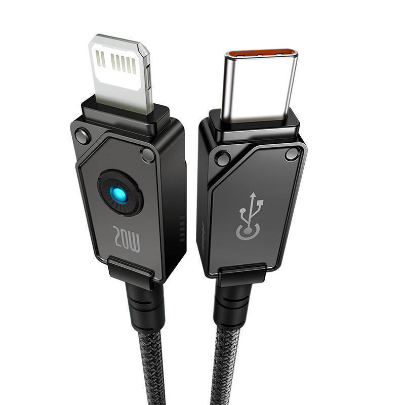 Baseus Aramid Braided USB-C to Lightning Cable 20W Μαύρο 1m (P10355803111-00) - Image 2