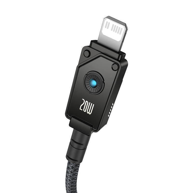Baseus Aramid Braided USB-C to Lightning Cable 20W Μαύρο 1m (P10355803111-00) - Image 3