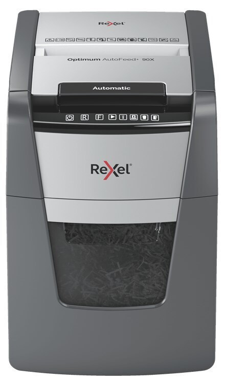 Rexel Καταστροφέας Εγγράφων AutoFeed+ 90X Cross Cut με Κάδο 34lt