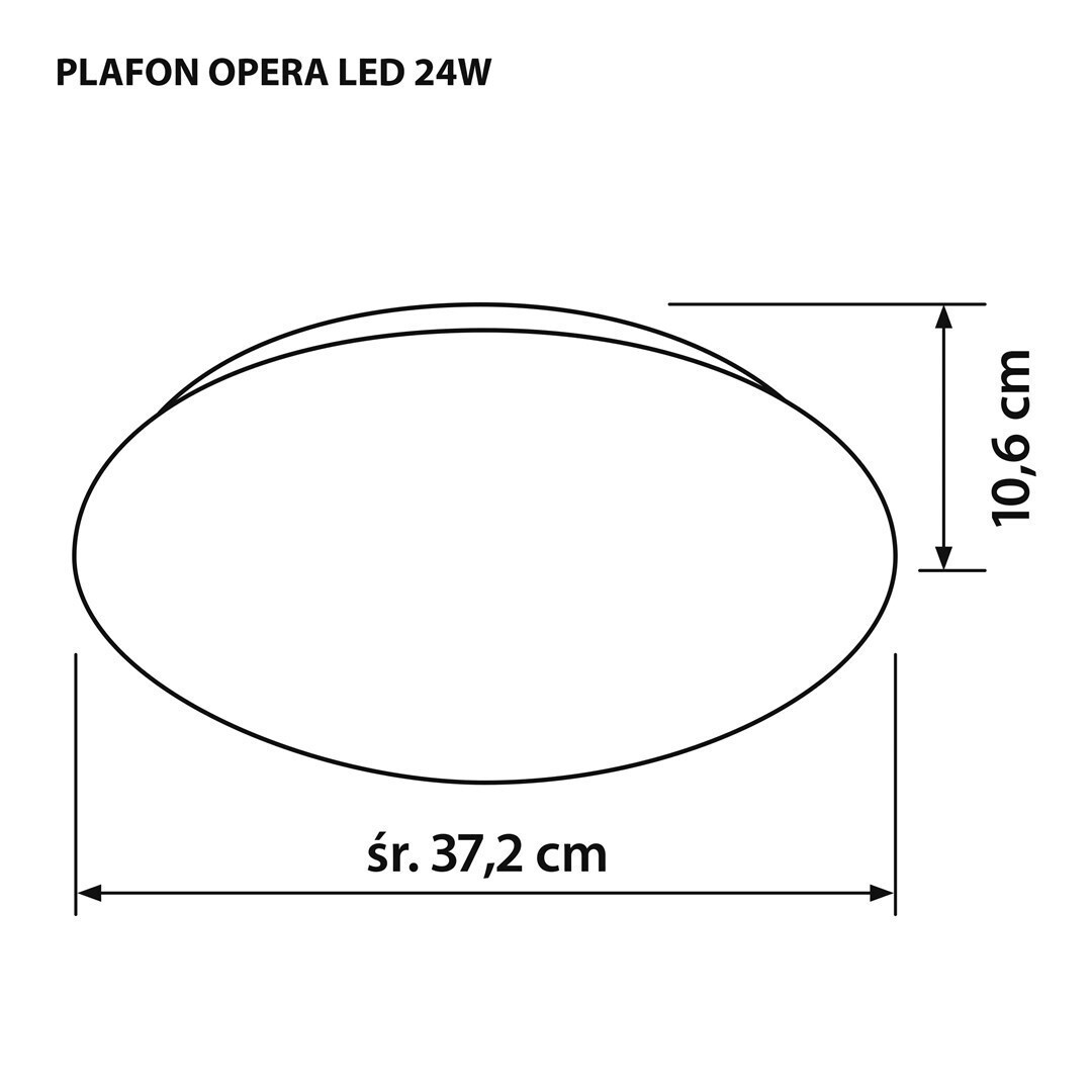 Active Jet AJE-OPERA 24W Πλαφονιέρα 37.2εκ. LED με Τηλεχειριστήριο - Image 3