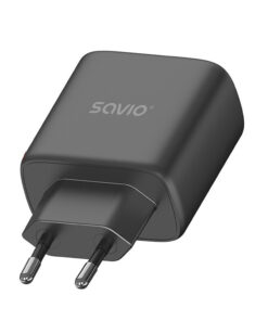 Alternative view of Savio Φορτιστής Χωρίς Καλώδιο με Θύρα USB-A και Θύρα USB-C 30W Power Delivery / Quick Charge 3.0 Μαύρος (LA-06)