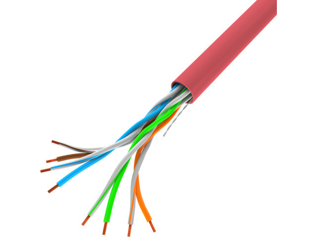 Lanberg U/UTP Cat.5e Καλώδιο Δικτύου Ethernet χωρίς ακροδέκτες 305m Κόκκινο 1τμχ LCU5-10CC-0305-R - Image 2