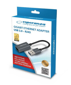 Alternative view of Esperanza ENA101 USB Αντάπτορας Δικτύου για Ενσύρματη σύνδεση Gigabit Ethernet