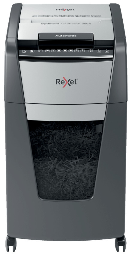 Rexel Καταστροφέας Εγγράφων AutoFeed+ 300X Cross Cut 10 Φύλλων με Κάδο 60lt - Image 3