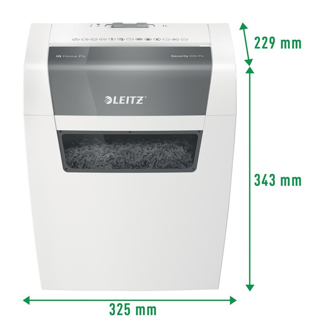 Leitz Καταστροφέας Εγγράφων Iq Home P4 6 Φύλλων με Κάδο 15lt - Image 2