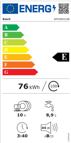 Bosch Πλήρως Εντοιχιζόμενο για 10 Σερβίτσια Π44.8xY81.5εκ. SPV4HKX10E - Image 6