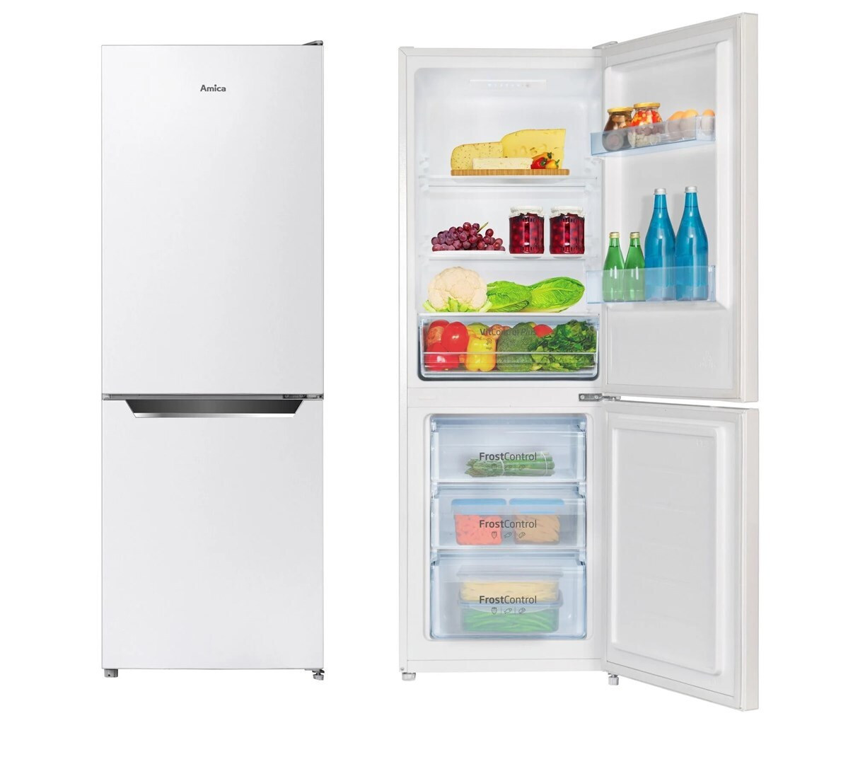 Amica Ψυγειοκαταψύκτης 227lt NoFrost Λευκός FK2425.4UNT - Image 3