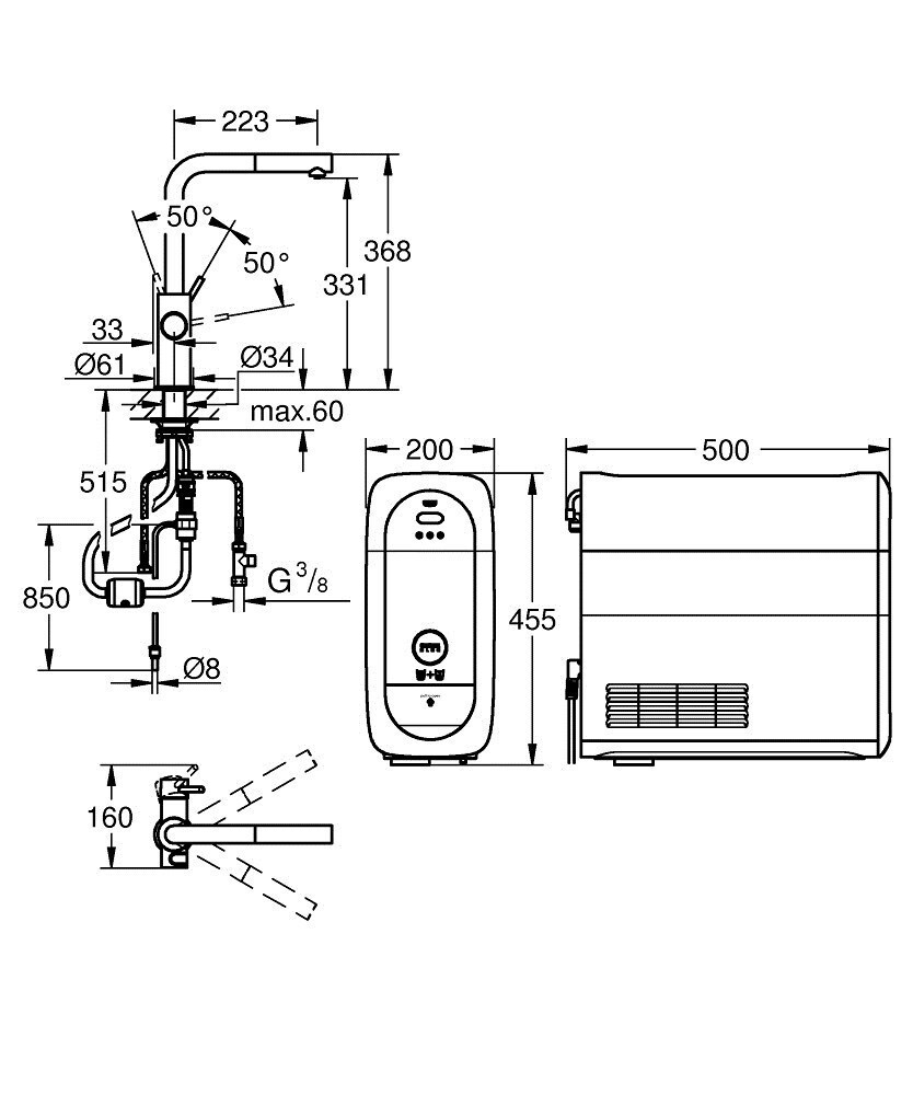 Grohe Home Πάγκου Μπλε - Image 5