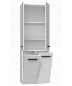 Alternative view of Topeshop NEL 2K DD Στήλη Μπάνιου Δαπέδου Μ60xΒ30xΥ174cm Λευκή