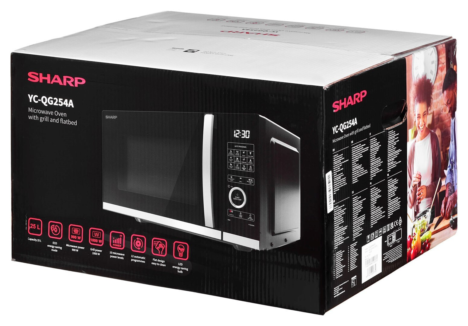 Sharp YC-QG254AE-B 25lt Μαύρος - Image 8
