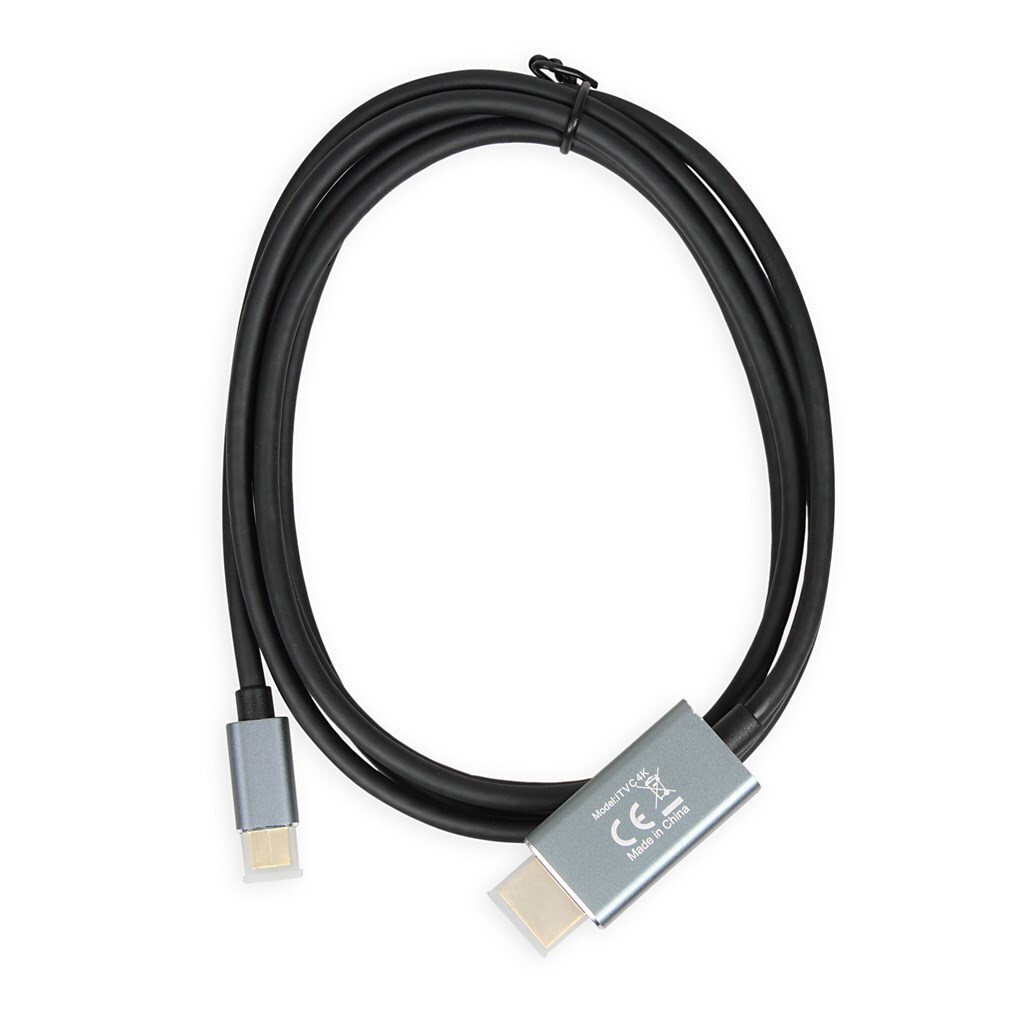 iBox HDMI 2.0 HDMI male - USB-C male 1.8m Μαύρο (ITVC4K) - Image 2