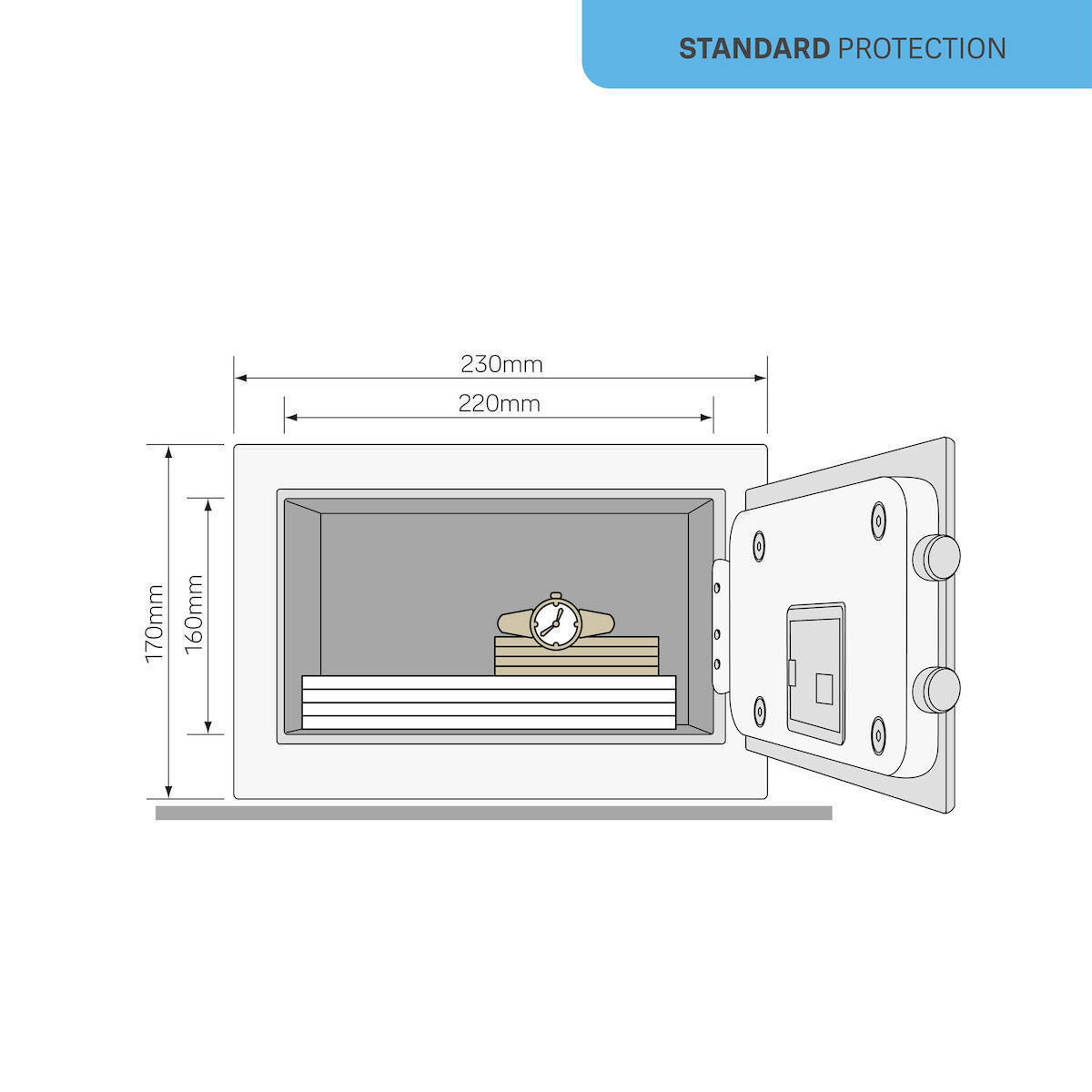 Yale Value Mini Χρηματοκιβώτιο με Ψηφιακό Κλείδωμα - Image 4