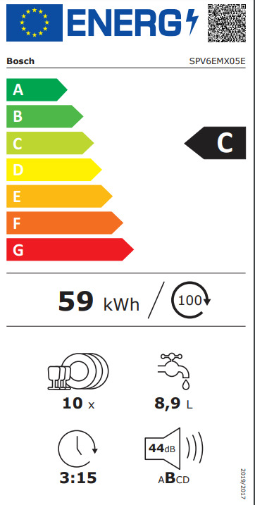 Bosch Πλήρως Εντοιχιζόμενο για 10 Σερβίτσια Π44.8xY81.5εκ. SPV6EMX05E - Image 9