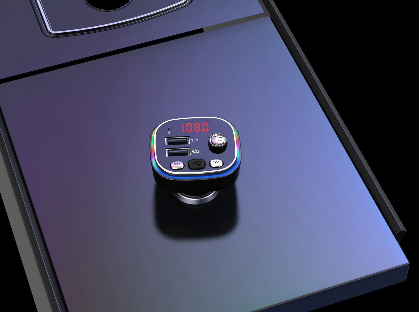 Vakoss FM Transmitter Αυτοκινήτου με USB - Image 2